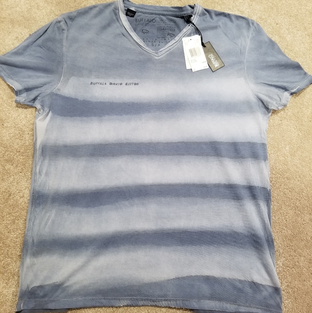 Buffalo David Bitton Men's Henley tshirt SMALL